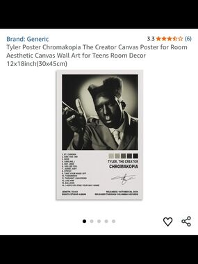 12x18 Chromakopia Tyler The Creator Canvas Poster